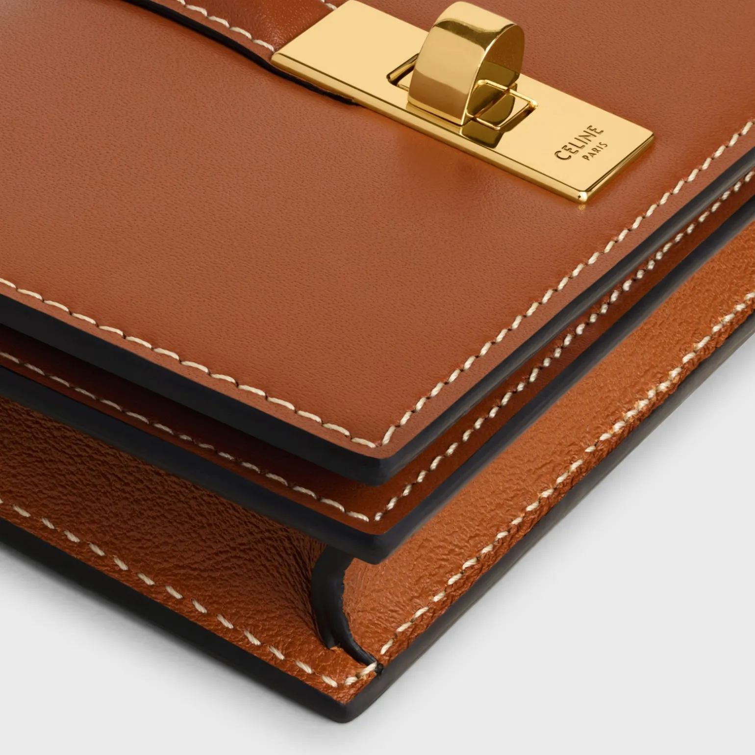 16 CARD HOLDER WITH FLAP in SHINY CALFSKIN