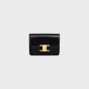 CARD HOLDER WITH FLAP TRIOMPHE in lizard