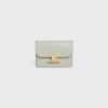 CARD HOLDER WITH FLAP TRIOMPHE in Shiny calfskin