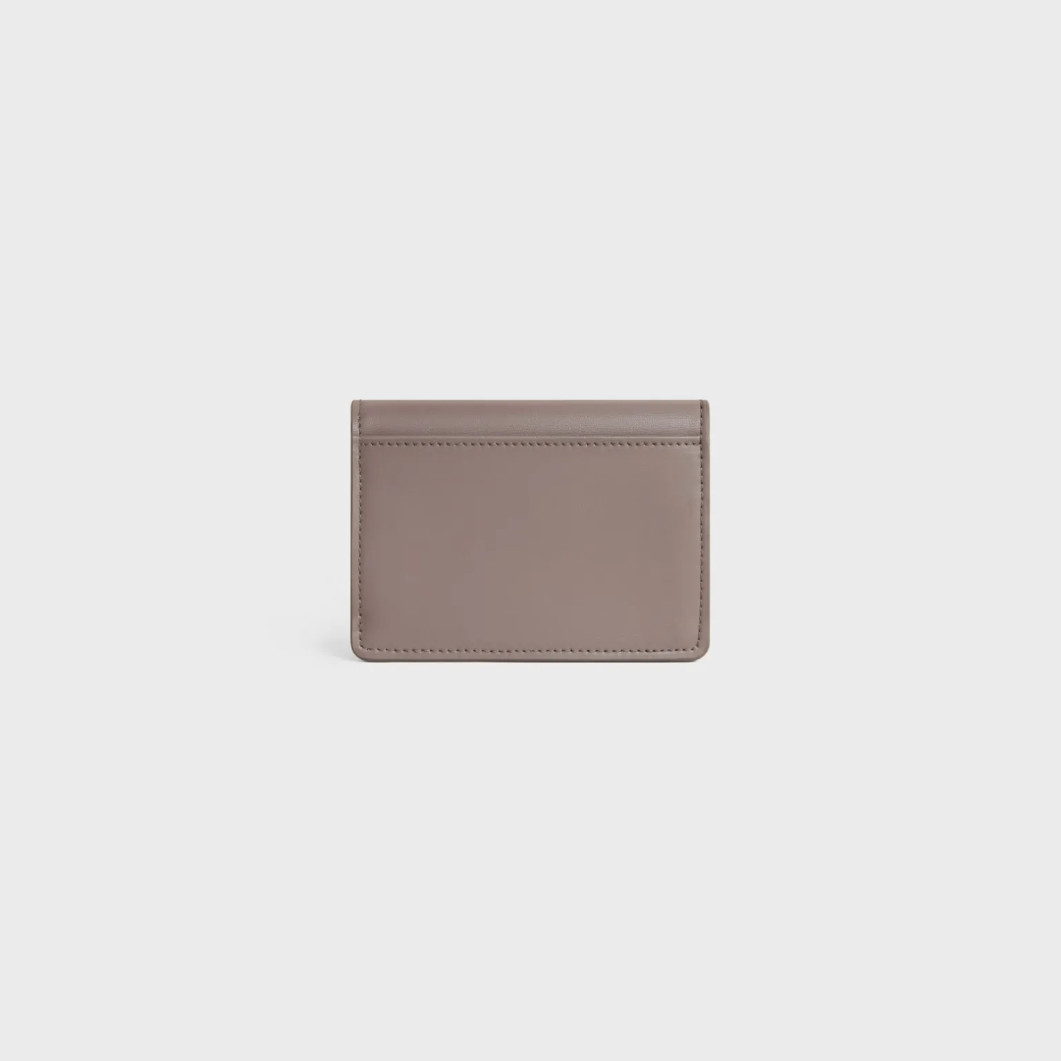 CARD HOLDER WITH FLAP TRIOMPHE in Shiny calfskin