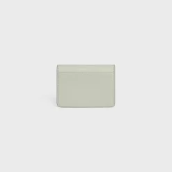 CARD HOLDER WITH FLAP TRIOMPHE in Shiny calfskin