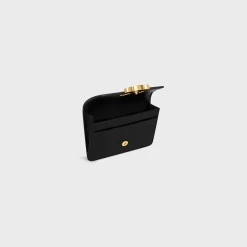 CARD HOLDER WITH FLAP TRIOMPHE in lizard