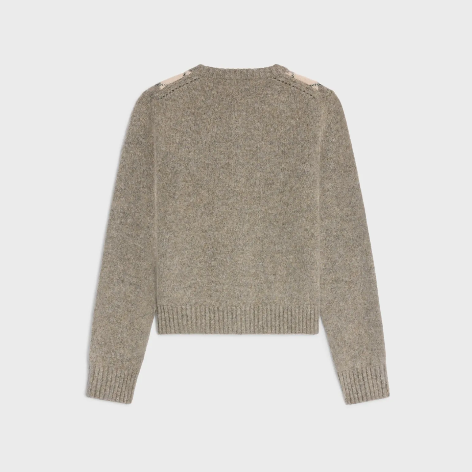 cardigan in argyle alpaca wool