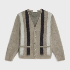 cardigan in brushed mohair