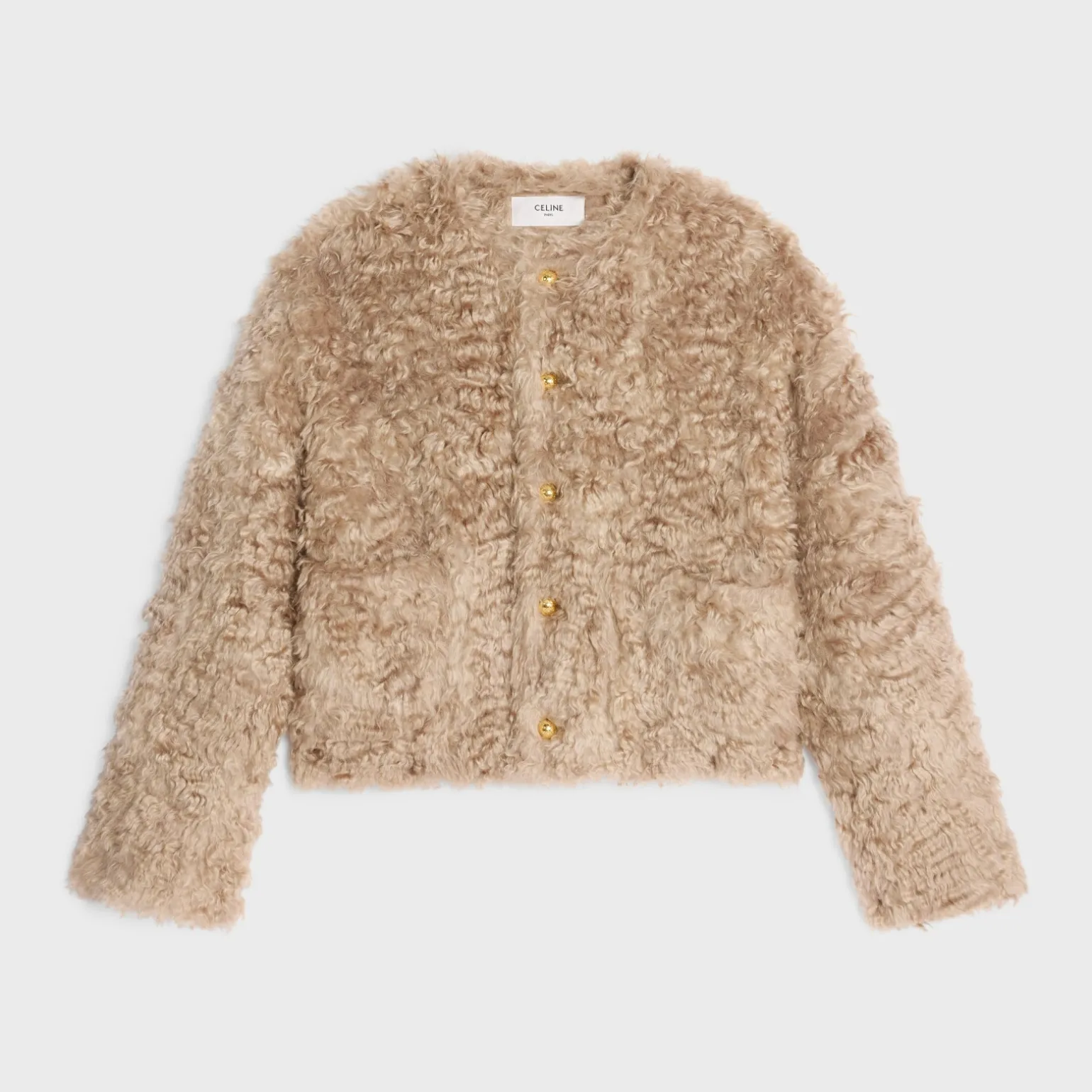 cardigan jacket in bouclé mohair