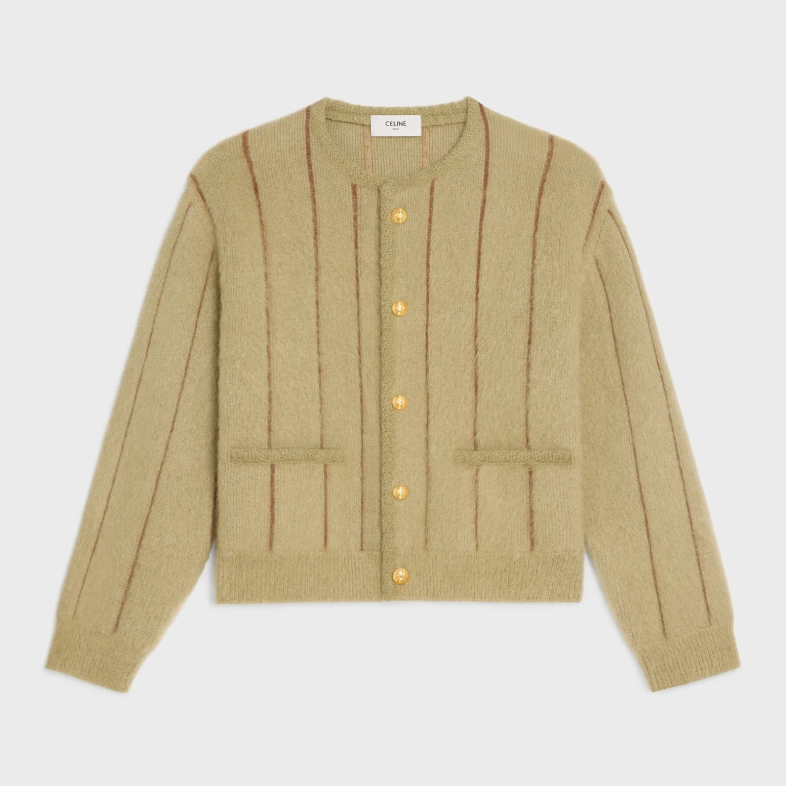 cardigan jacket in brushed mohair