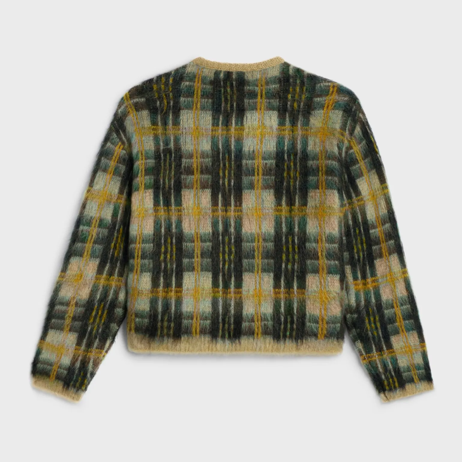 cardigan jacket in brushed mohair