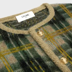 cardigan jacket in brushed mohair