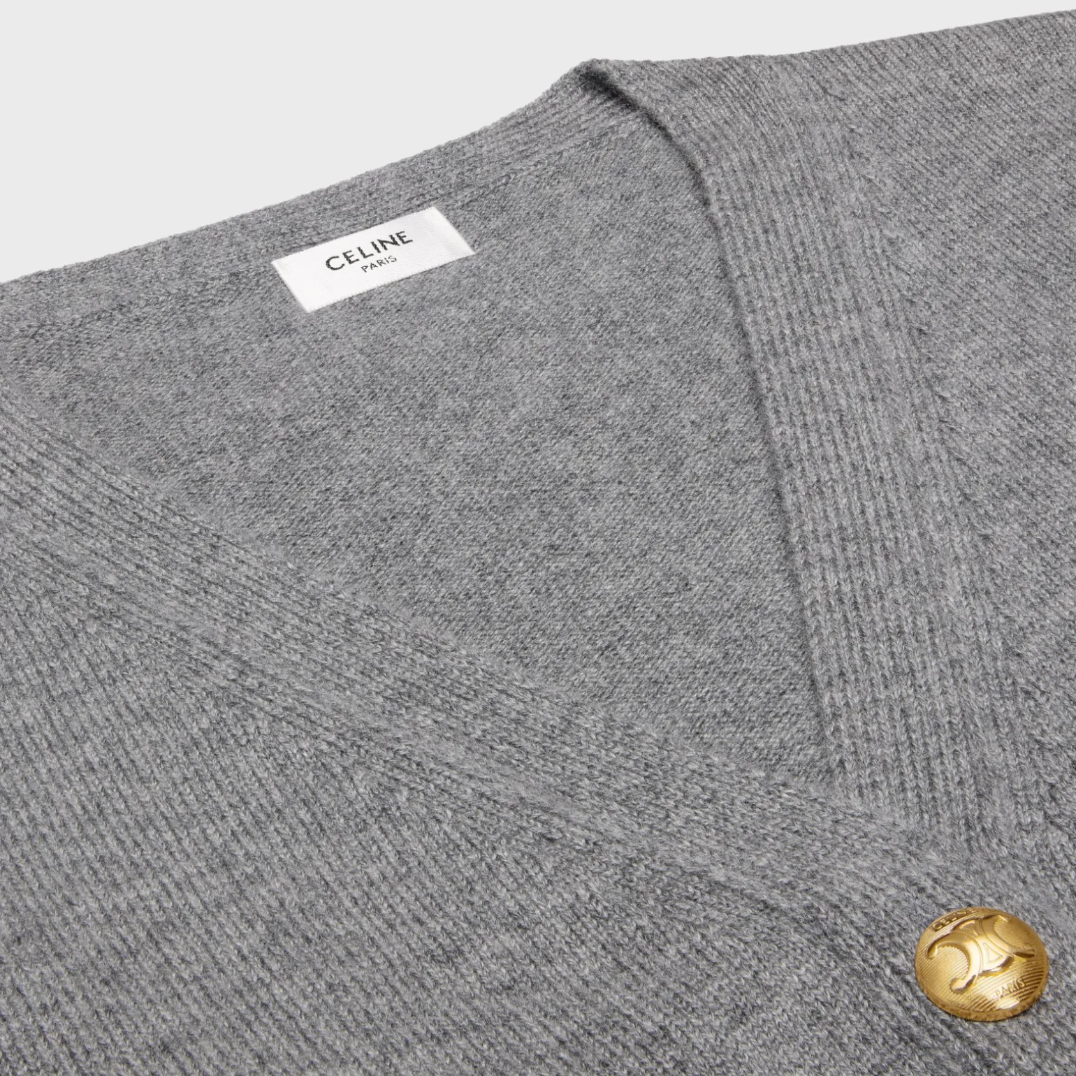 cardigan with gourmettes in heritage cashmere