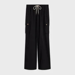 cargo pants in cotton gabardine