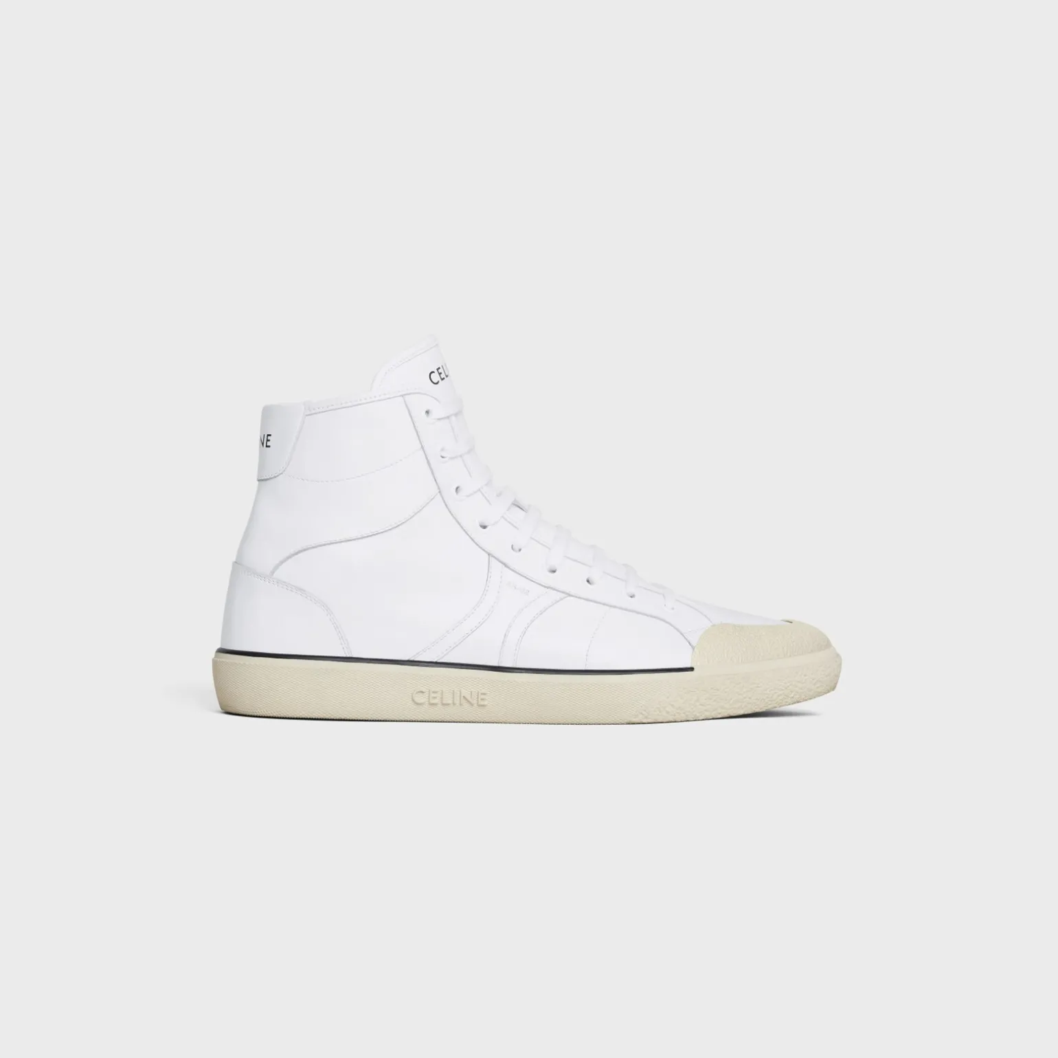 CELINE ALAN AS-02 MID LOW LACE-UP SNEAKER in CALFSKIN