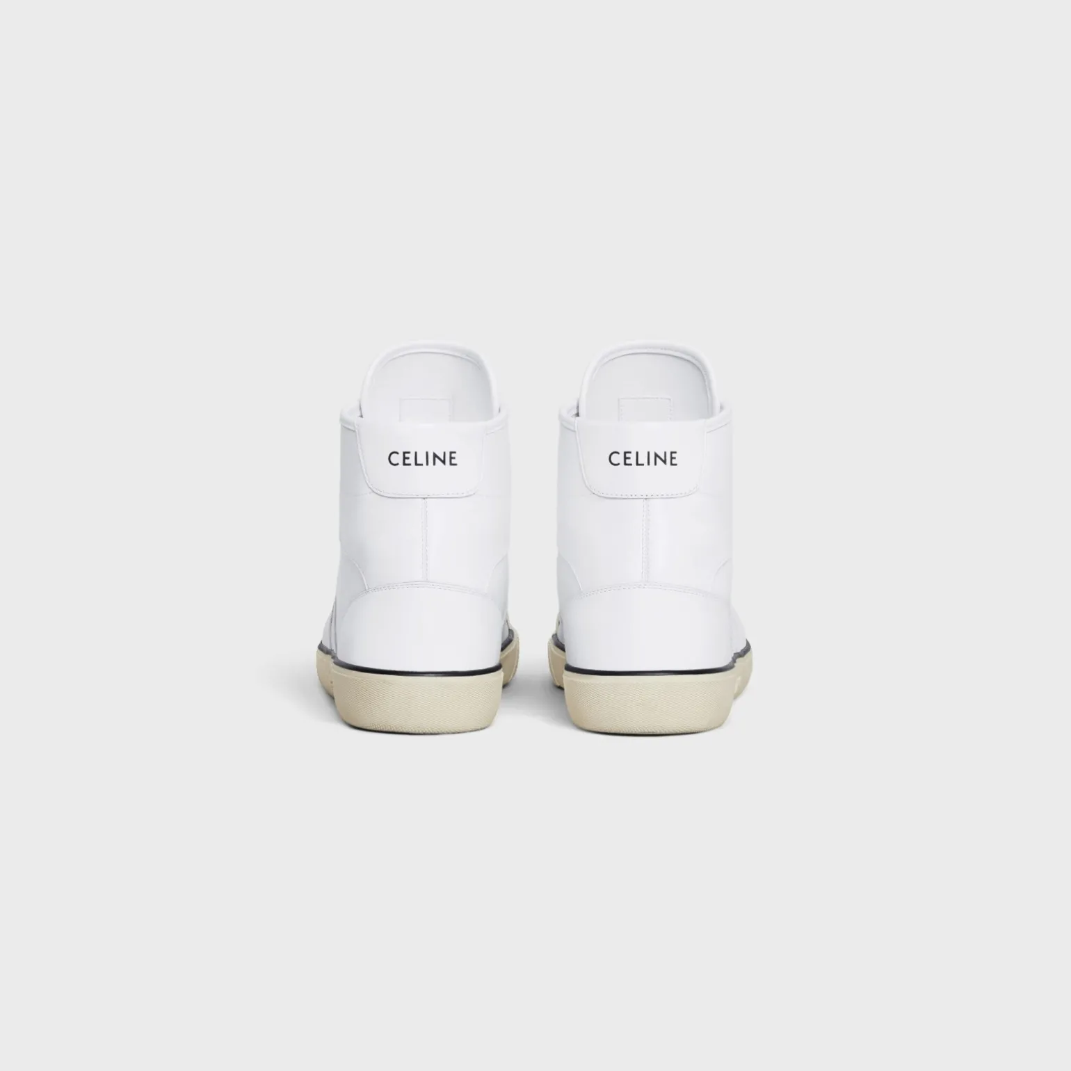 CELINE ALAN AS-02 MID LOW LACE-UP SNEAKER in CALFSKIN