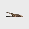 CELINE ALMA TRIOMPHE FLAT SLINGBACK in LEOPARD PRINTED HAIRY CALFSKIN