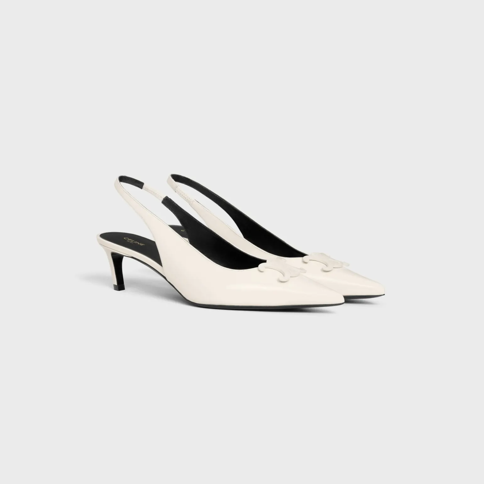 CELINE ALMA TRIOMPHE SLINGBACK in PATENT CALFSKIN