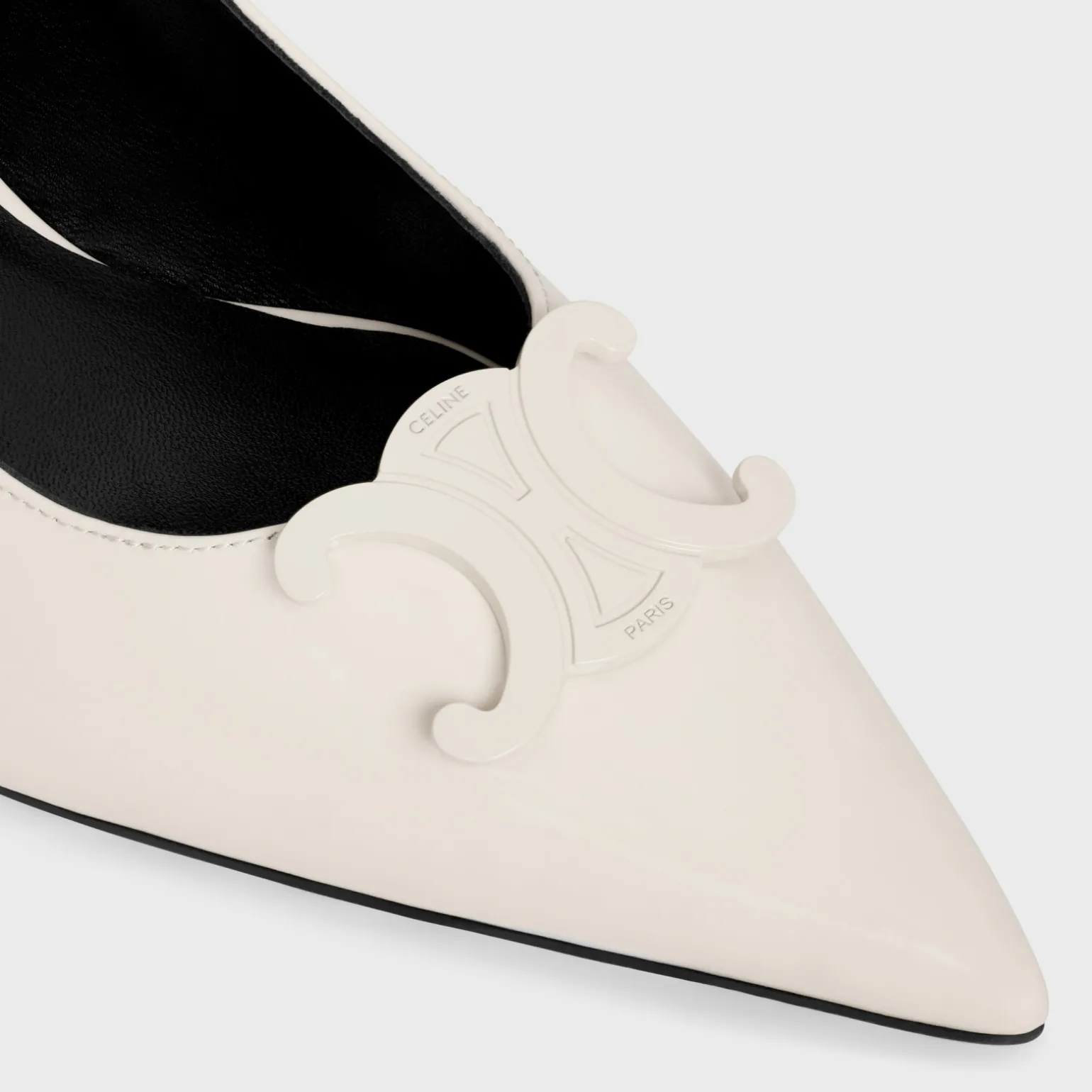 CELINE ALMA TRIOMPHE SLINGBACK in PATENT CALFSKIN