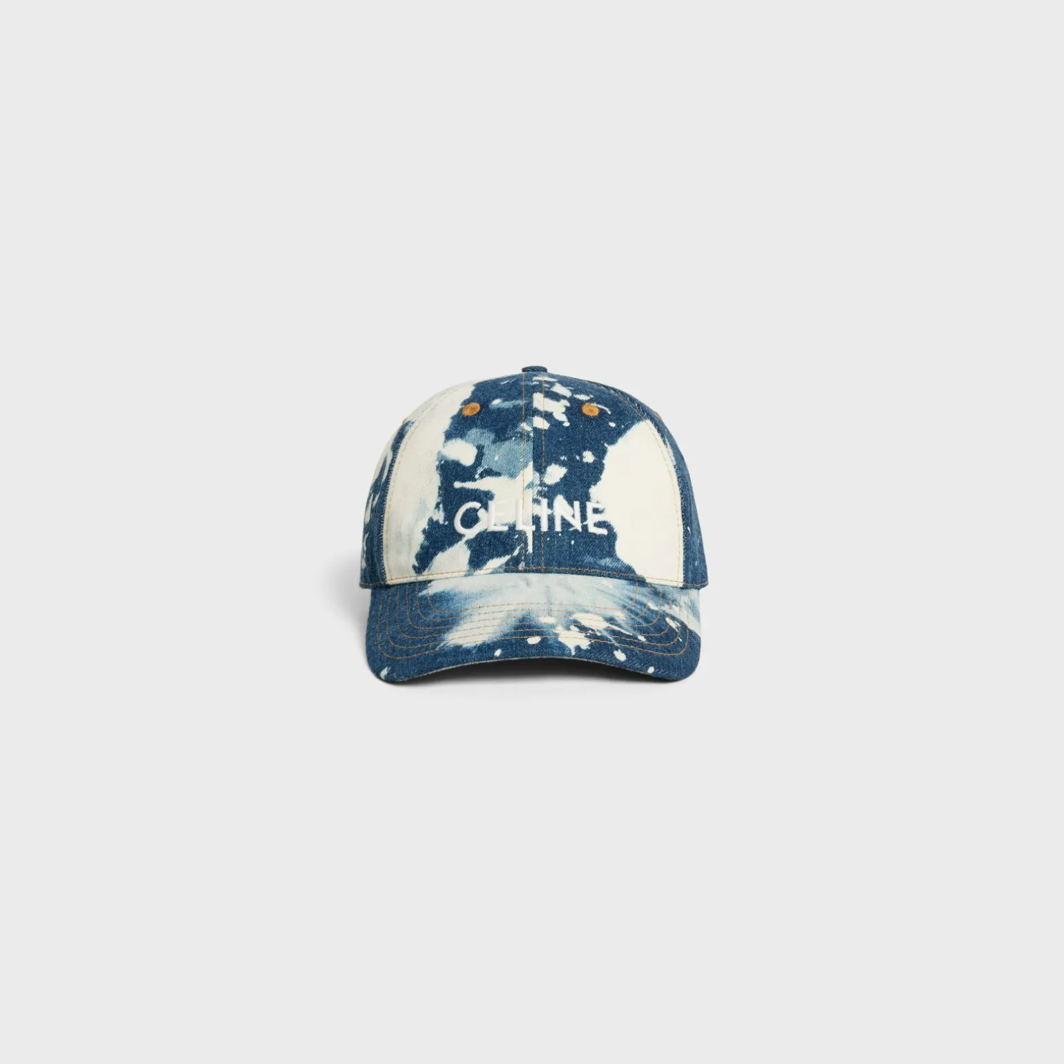 celine baseball cap in cotton and denim