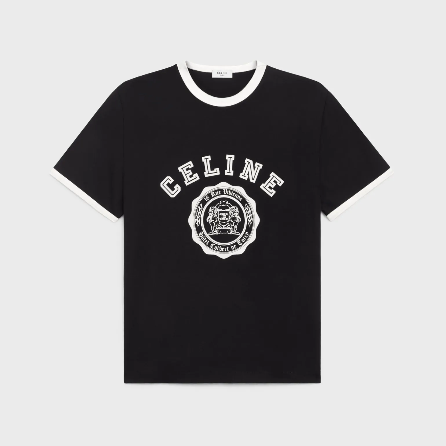 celine blason loose t-shirt in cotton jersey