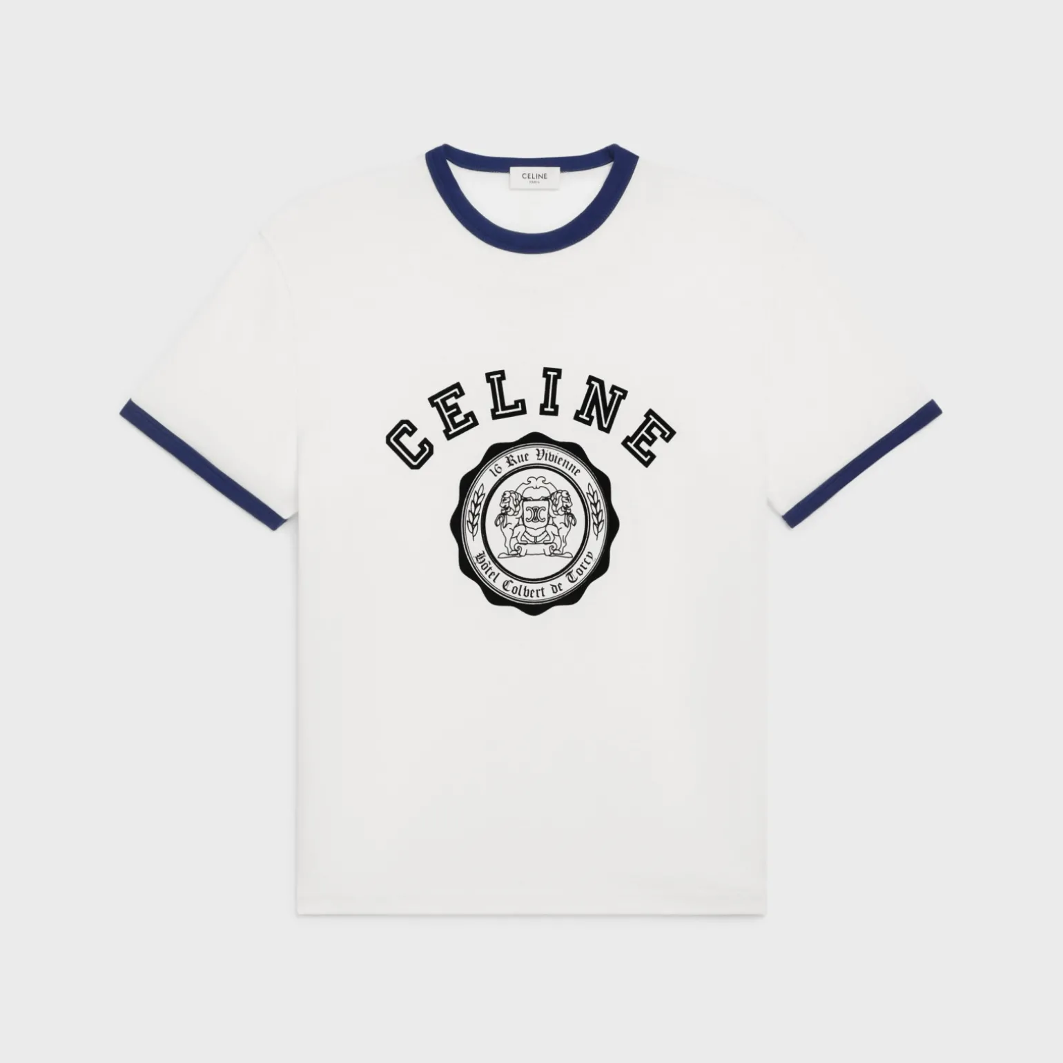 celine blason loose t-shirt in cotton jersey