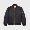celine bomber jacket in nylon twill