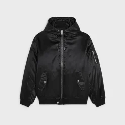 CELINE BOMBER JACKET IN SATIN-FINISH NYLON