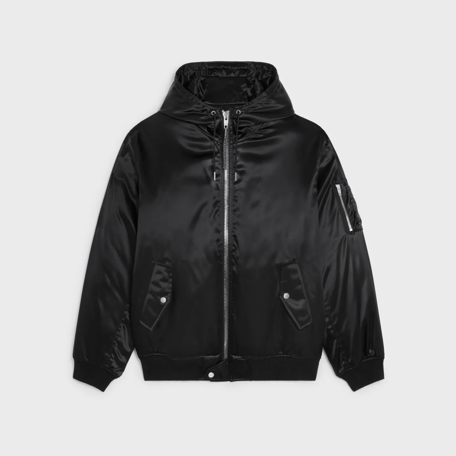 CELINE BOMBER JACKET IN SATIN-FINISH NYLON