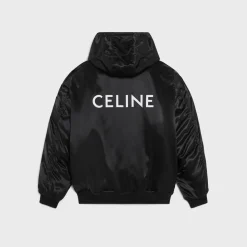 CELINE BOMBER JACKET IN SATIN-FINISH NYLON