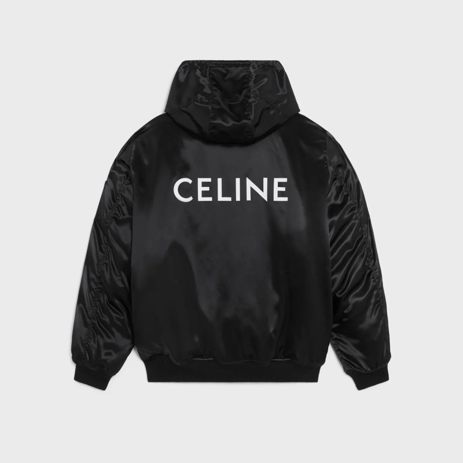 CELINE BOMBER JACKET IN SATIN-FINISH NYLON