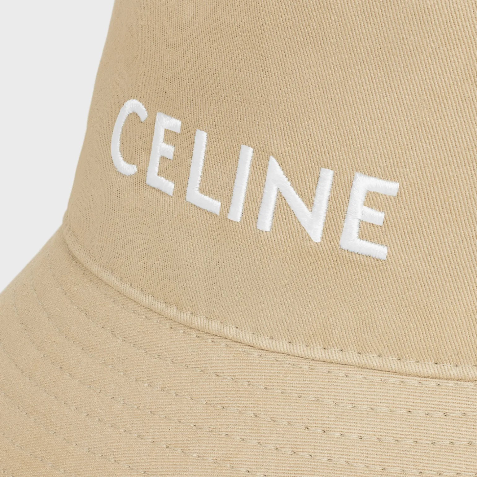 celine bucket hat in cotton gabardine