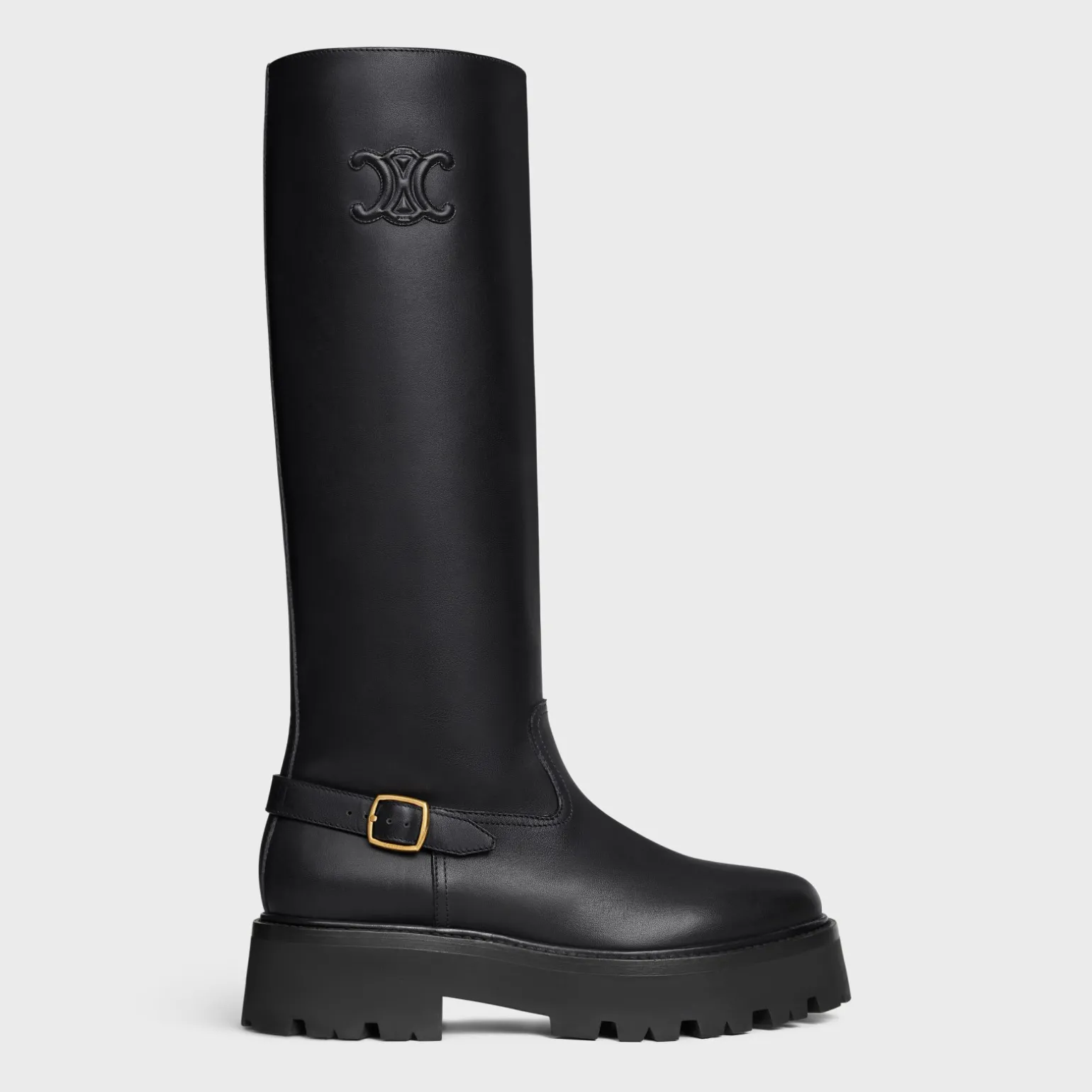 CELINE BULKY HIGH BOOT in Calfskin