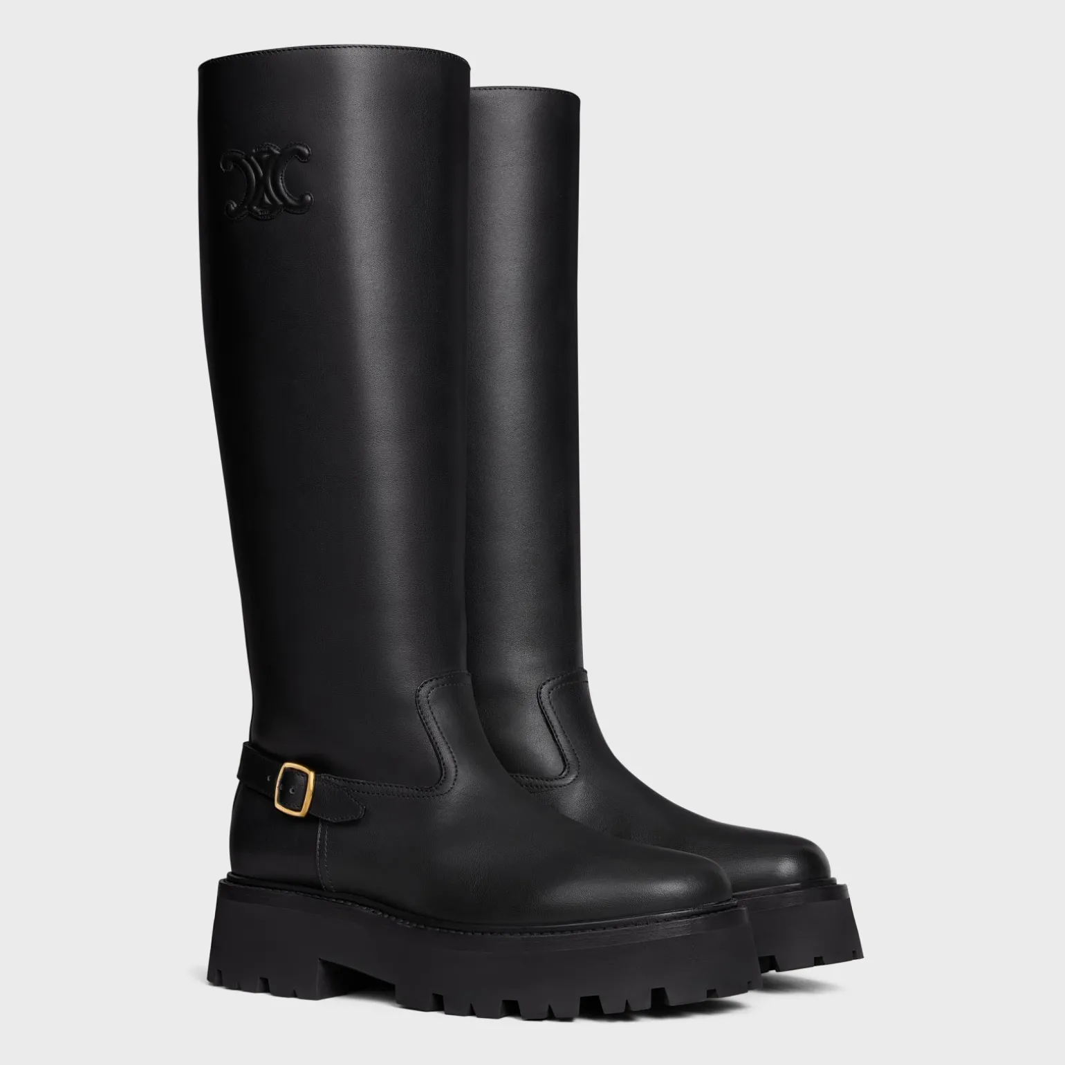 CELINE BULKY HIGH BOOT in Calfskin