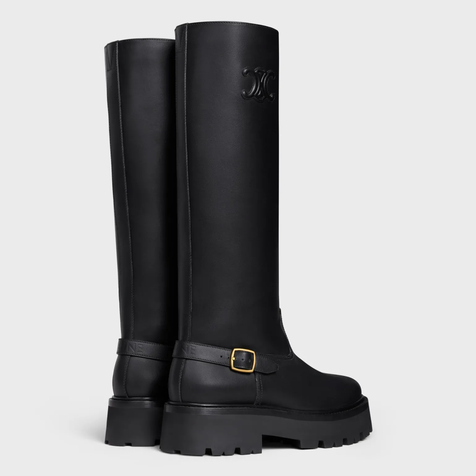 CELINE BULKY HIGH BOOT in Calfskin