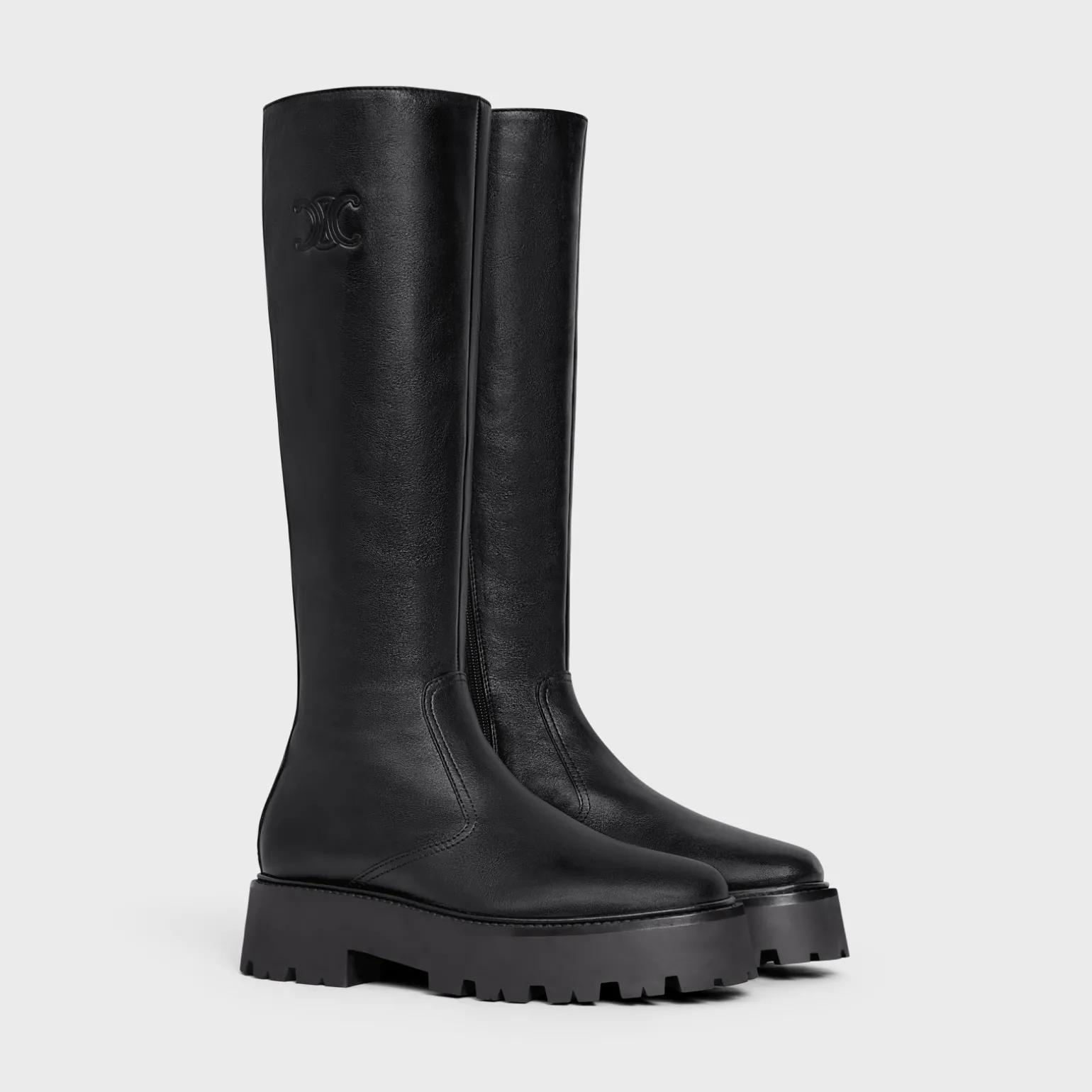 CELINE BULKY ZIPPED BOOT in Calfskin