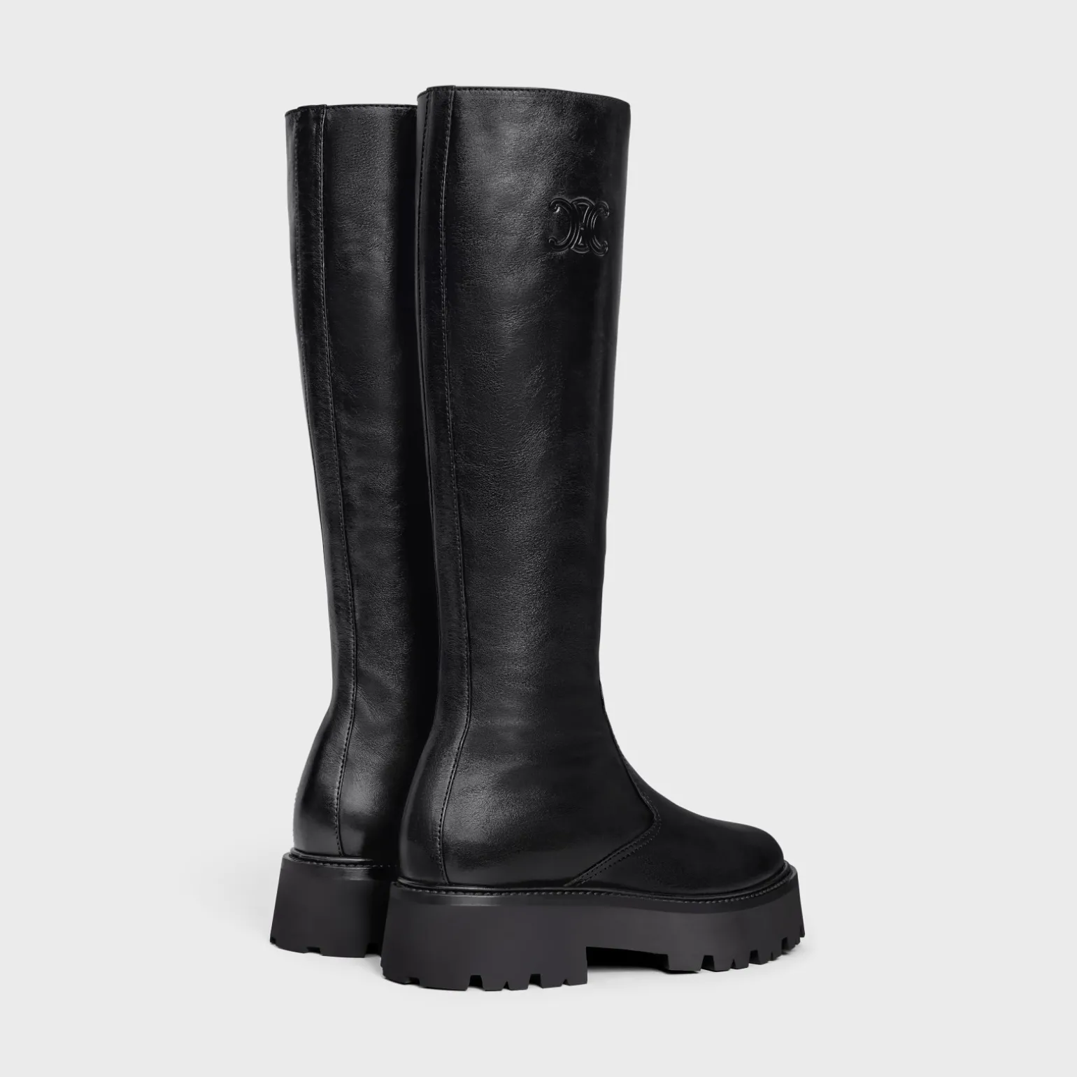 CELINE BULKY ZIPPED BOOT in Calfskin