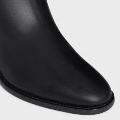 CELINE CLAUDE HIGH BOOT WITH TRIOMPHE SPUR in CALFSKIN