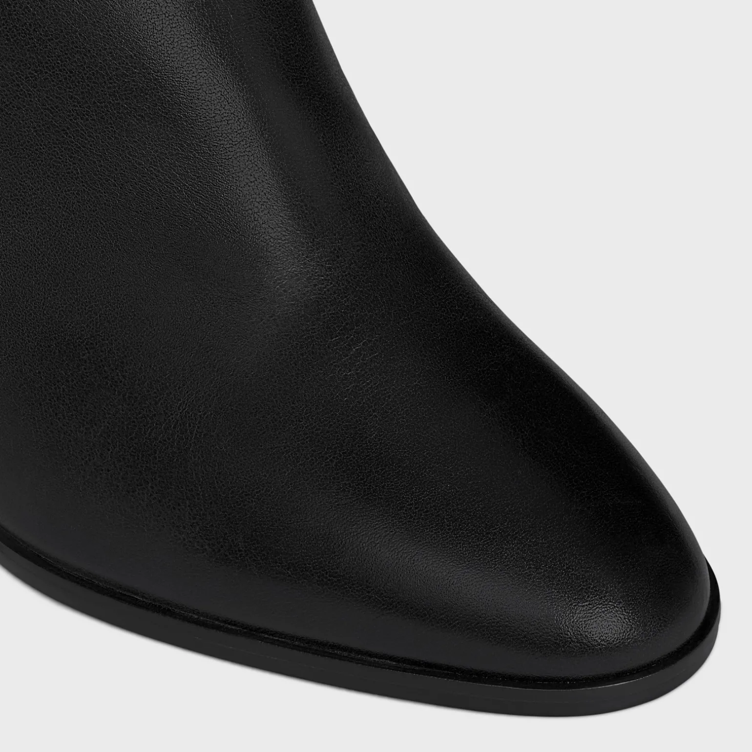 CELINE CLAUDE MID BOOT WITH TRIOMPHE SPUR in CALFSKIN