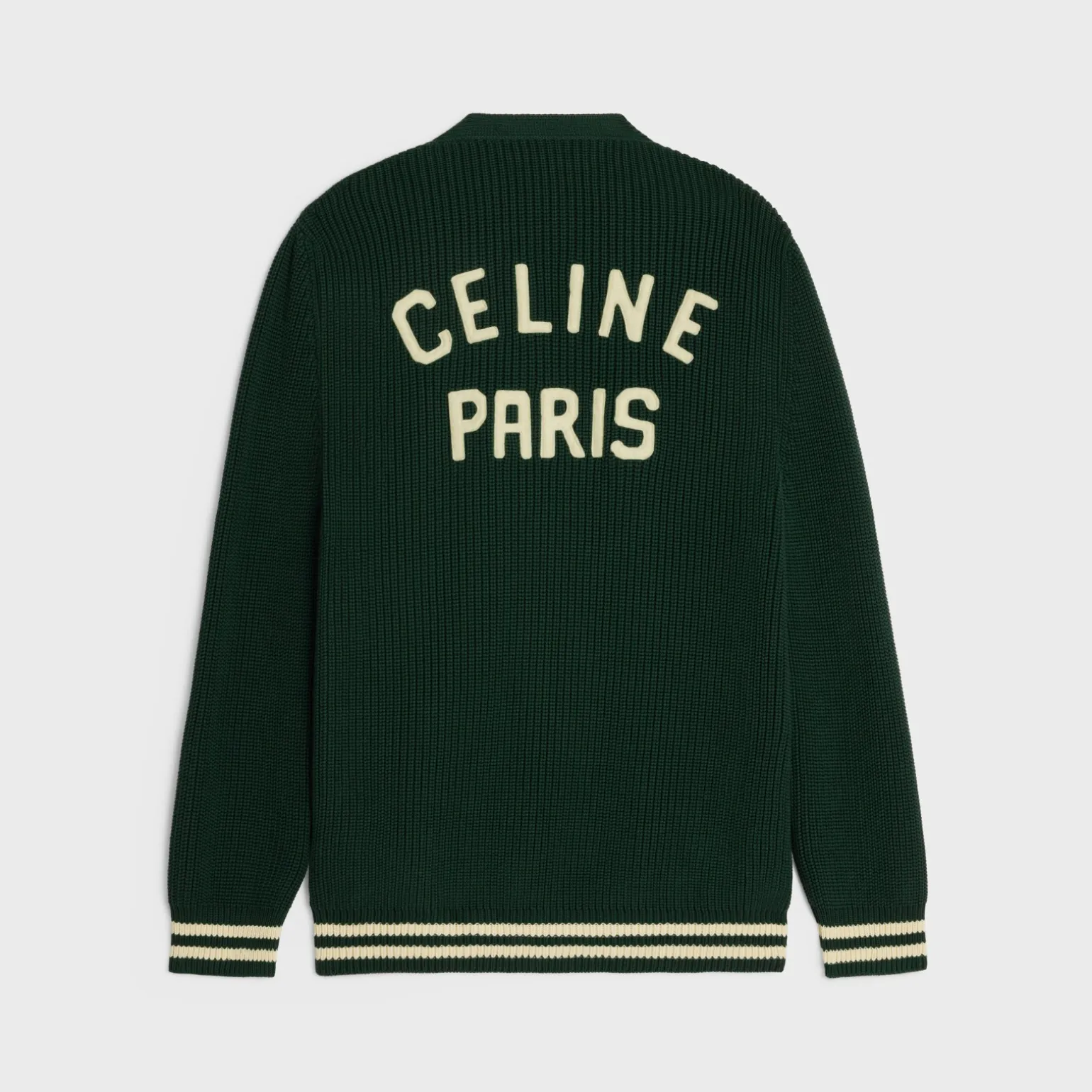 celine college cardigan in cotton