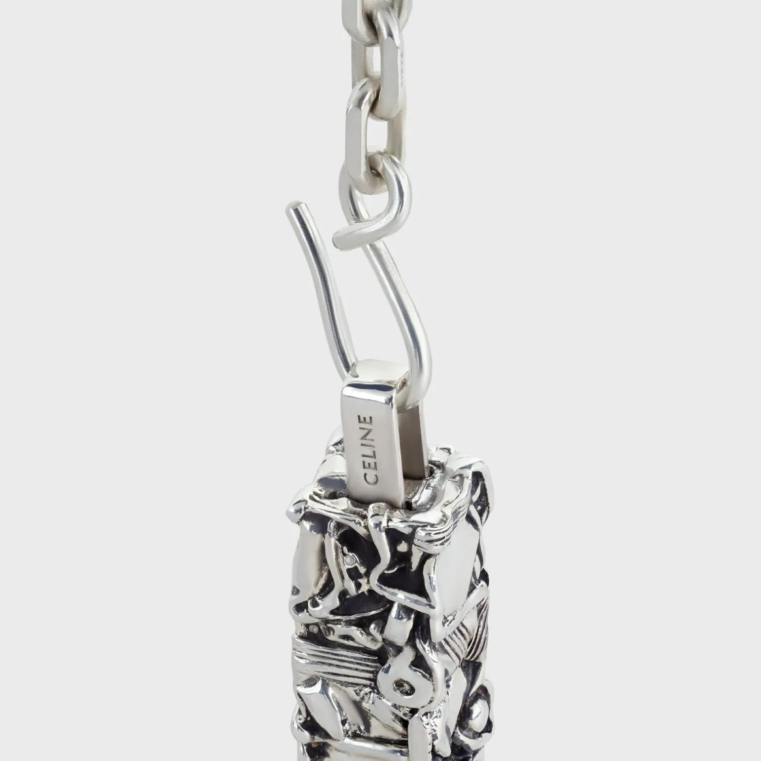 Celine César Project Compression Necklace in Sterling Silver