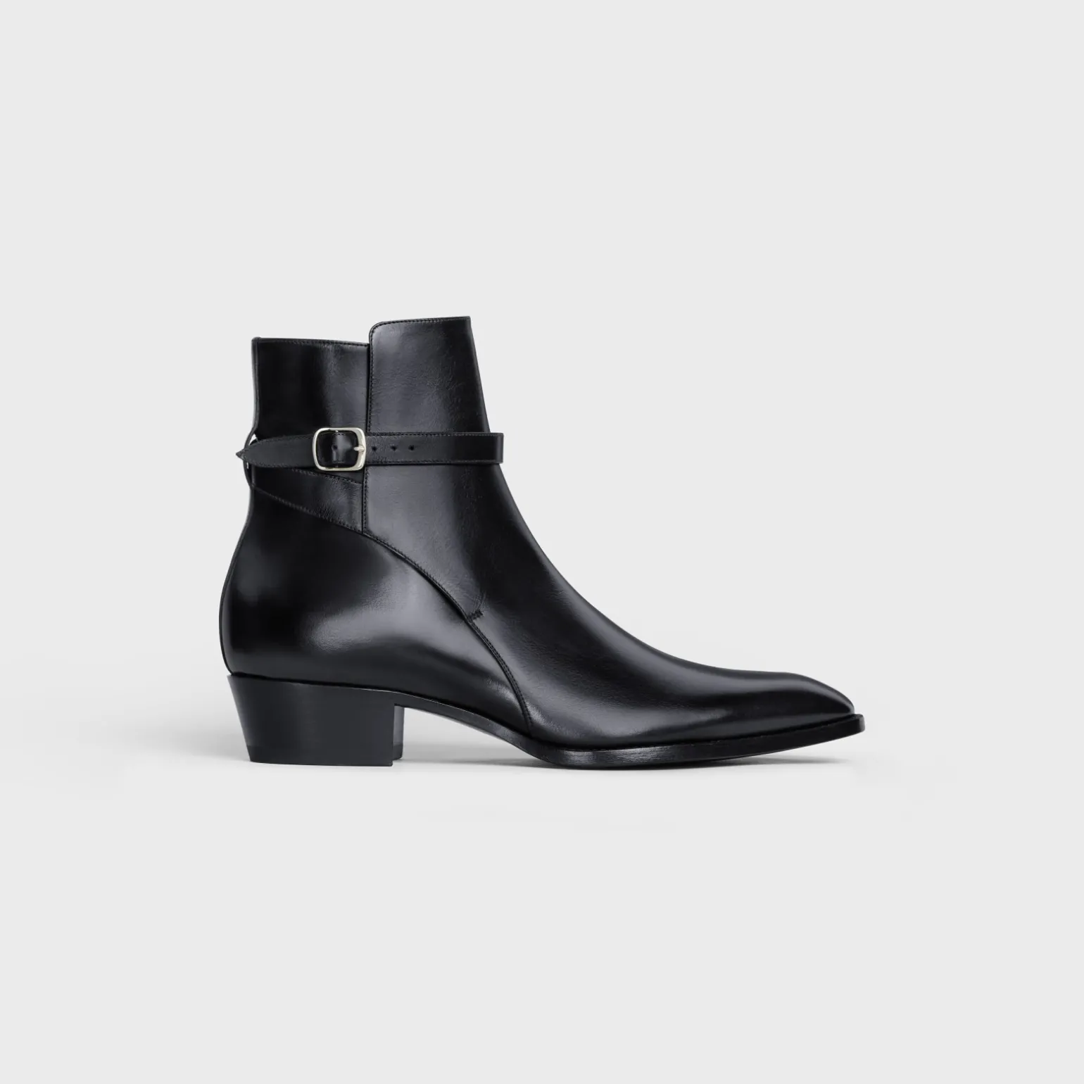 CELINE DRUGSTORE JODHPUR BOOT in Shiny calfskin