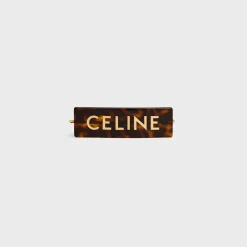Celine Hair Slide in Acetate and Steel
