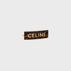 Celine Hair Slide in Acetate and Steel