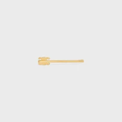Celine Hair Slide in Brass with Gold Finish and Strass