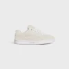 CELINE HUNTINGTON LOW LACE-UP SNEAKER in SUEDE CALFSKIN AND MESH
