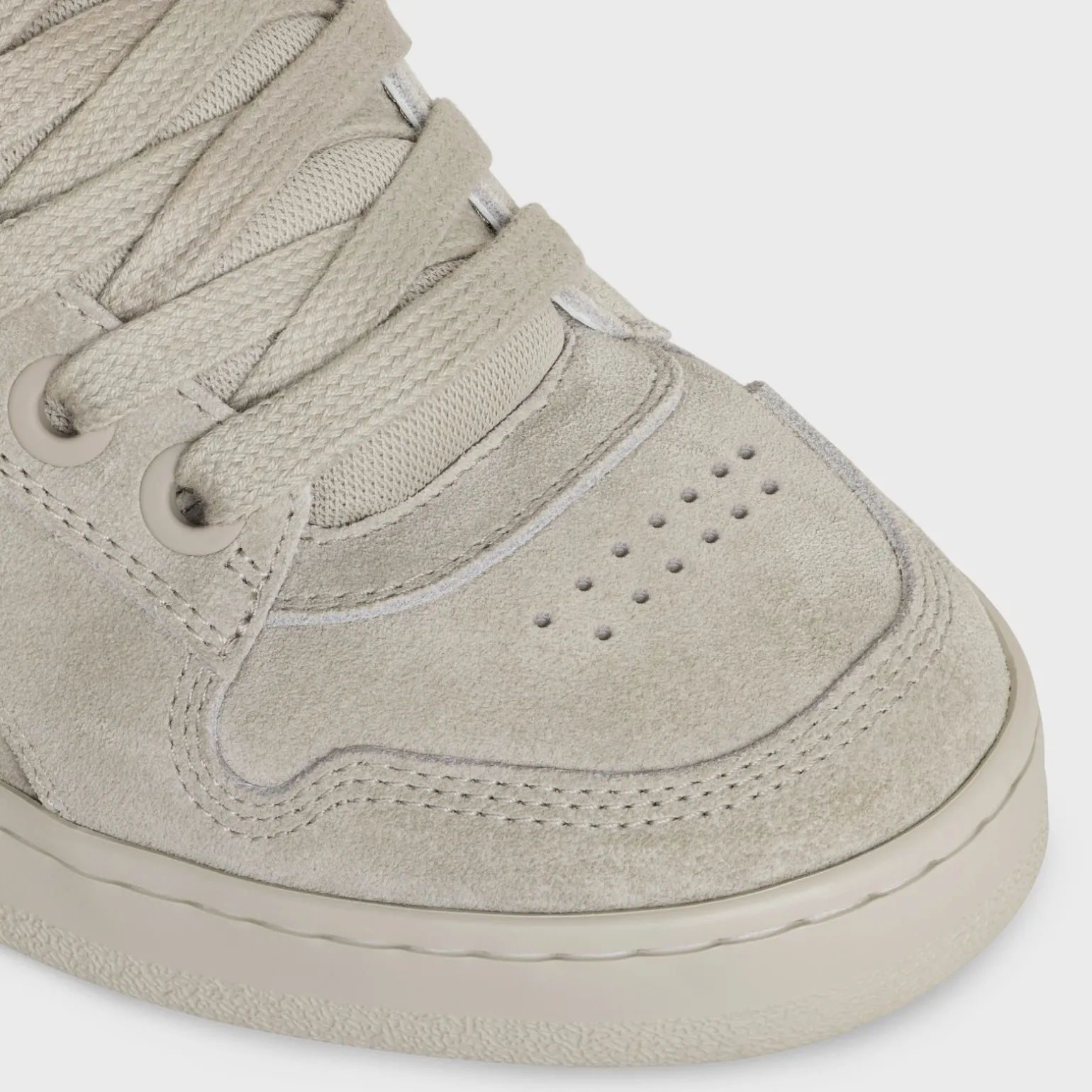 CELINE HUNTINGTON LOW TOP SNEAKERS in SUEDE CALFSKIN AND MESH
