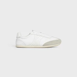 CELINE JOGGER LOW LACE-UP SNEAKER in CALFSKIN & SUEDE CALFSKIN