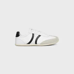 CELINE JOGGER LOW LACE-UP SNEAKER in CALFSKIN & SUEDE CALFSKIN