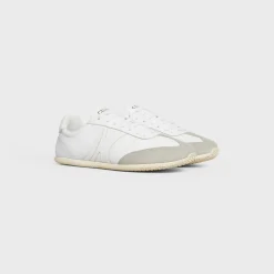 CELINE JOGGER LOW LACE-UP SNEAKER in CALFSKIN & SUEDE CALFSKIN