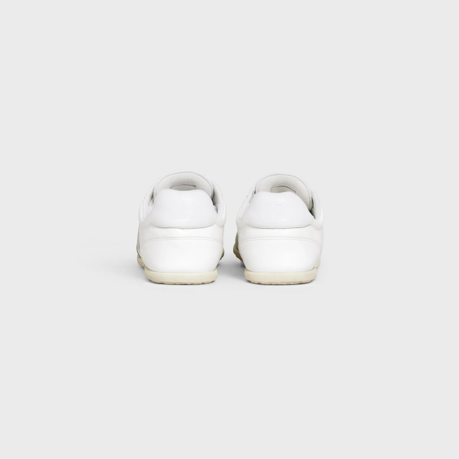 CELINE JOGGER LOW LACE-UP SNEAKER in CALFSKIN & SUEDE CALFSKIN