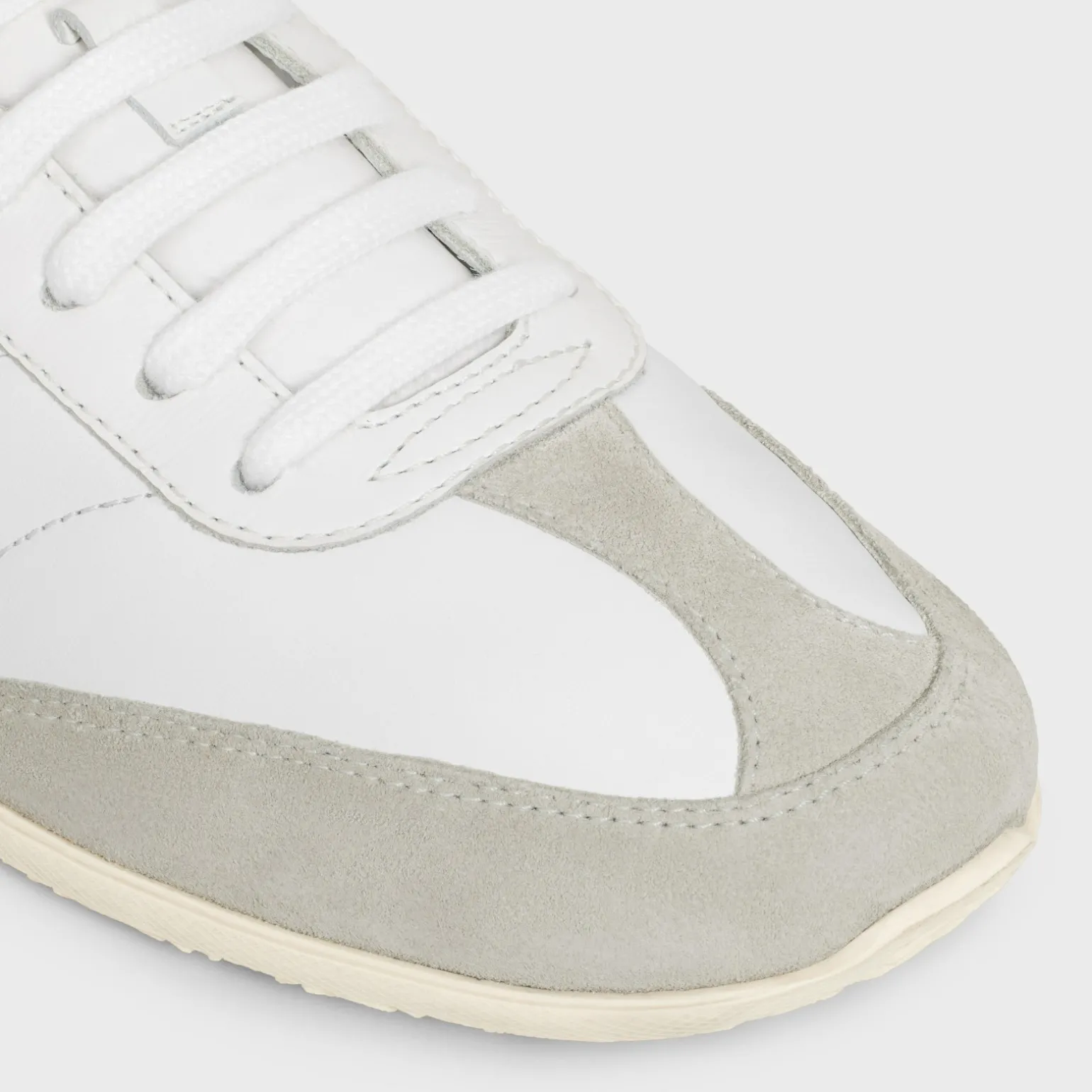CELINE JOGGER LOW LACE-UP SNEAKER in CALFSKIN & SUEDE CALFSKIN