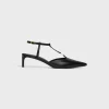 CELINE KITTEN T-BAR STRAP PUMP in CALFSKIN