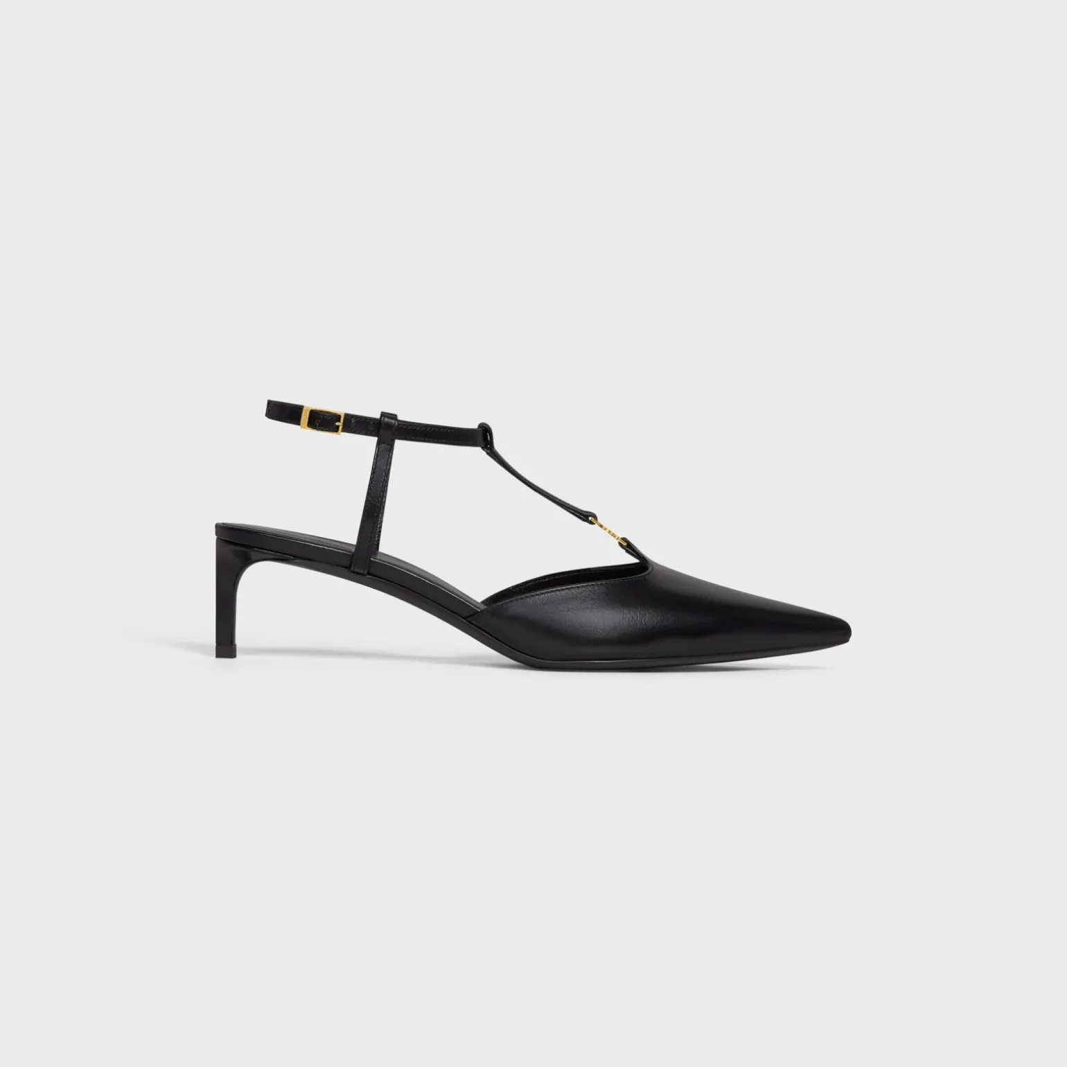 CELINE KITTEN T-BAR STRAP PUMP in CALFSKIN